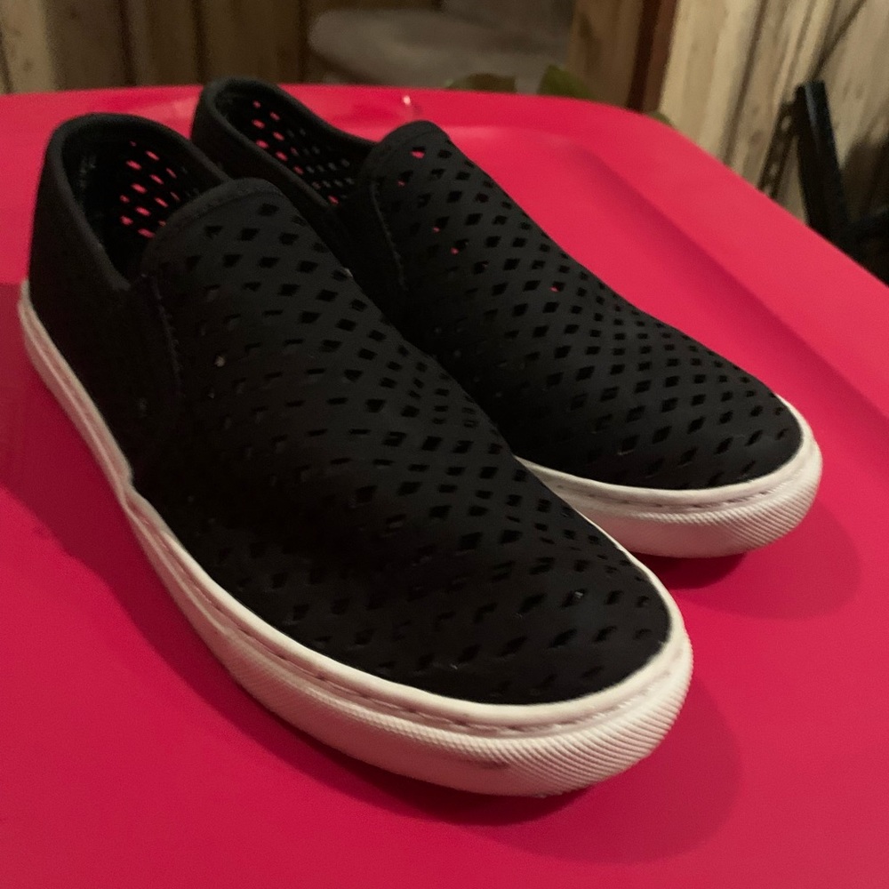 Steve Madden perforated slip on sneakers